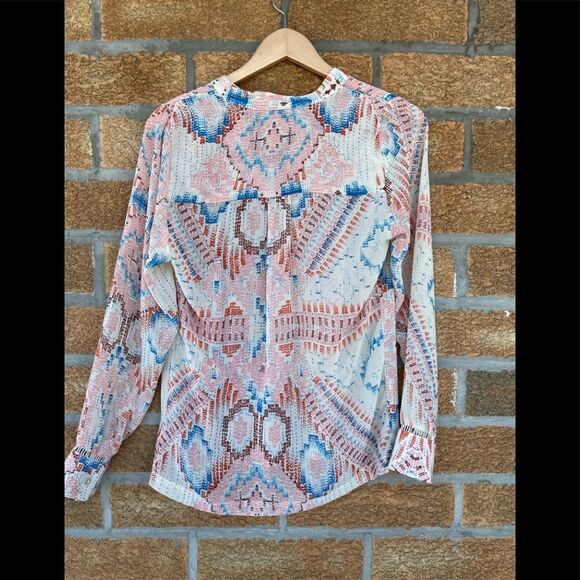 Anthropologie Dolan multi long sleeve blouse - Picture 8 of 8